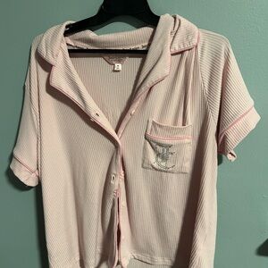 Juicy Couture Pink Ribbed Top